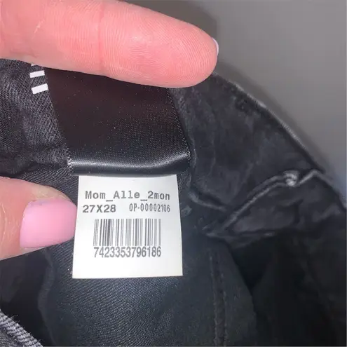 Mott & Bow Women's Black Mom Alle Skinny Jeans Size 27 Stretch Denim