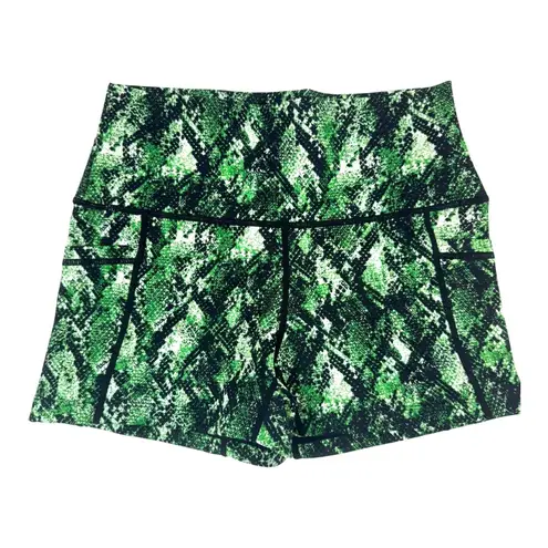 Constantly Varied Gear CVG Venom 2.5" Shorts Women's Size XS Retired Print Snake Green