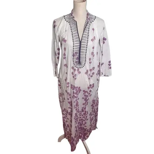 Tuckernuck Ro’s Garden Exclusive Lavender Leaf Clorinda Kaftan S *flaw