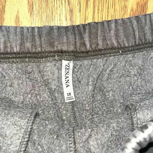 Zenana Outfitters Women’s Charcoal Joggers Size 1X