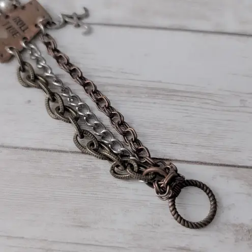 Roll Tide Alabama Mixed Metal Bracelet Bangle