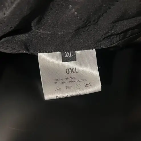 Genuine Raccoon Fur Coat Long Sleeve lined Trench Jacket Parka Puffer bomber fur Black Size XL