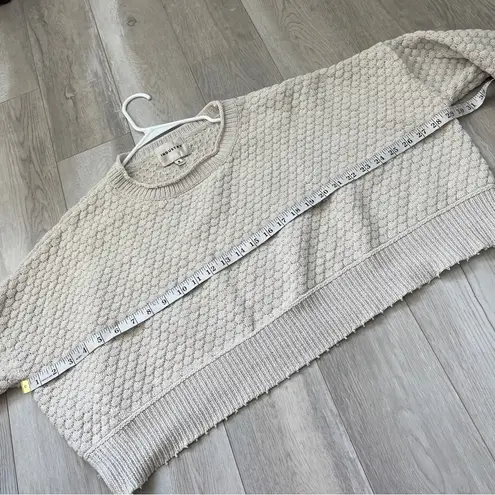 Industry Republic Clothing Cropped Sweatshirt womens Cream (small) scallop comfy