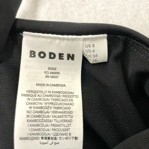 BODEN Square Neck One Piece Bathing Suit Swimsuit Classic Black size 4