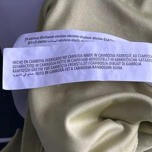 Bershka Corset Top Medium Charteuse