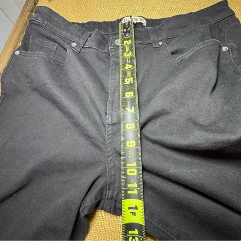 All Worthy by Hunter McGrady Black Flare Women’s Jeans Size 14P