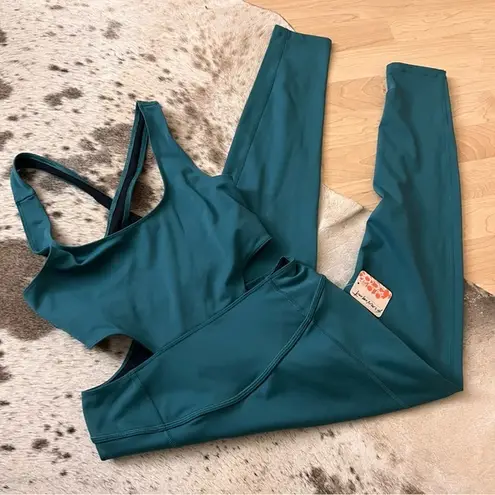 FREE PEOPLE MOVEMENT FP Movement Back It Up Jumpsuit In Green Size Small