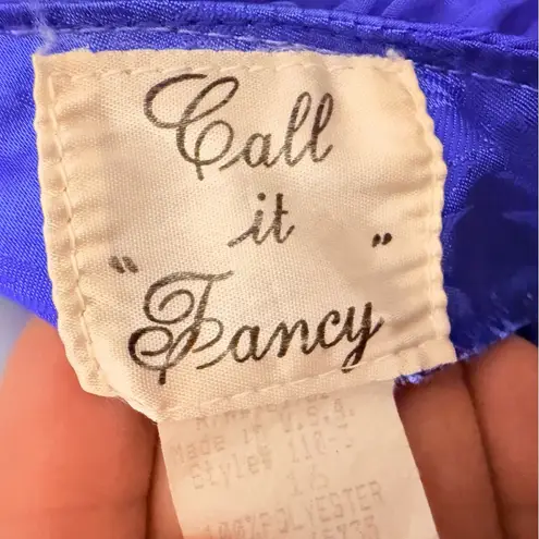 Vintage call it fancy square dancing line dancing Halloween cosplay ruffle dress Blue Size 16 - Image 5