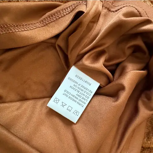 Lucy Paris Burnt Orange Sleeveless Knit Dress Small