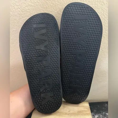 Ivy Park Sequin Slider Metallic Silver Revolve Womens Size 6 Beyoncé Adidas