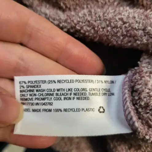 Wild Fable  Coquette Soft Pink V-neck Sweater Long Sleeves & Ruching Ties, sz M