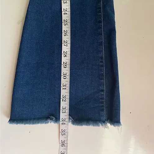 Ymi High Rise Boot Cut Raw Hem Jeans Size 26