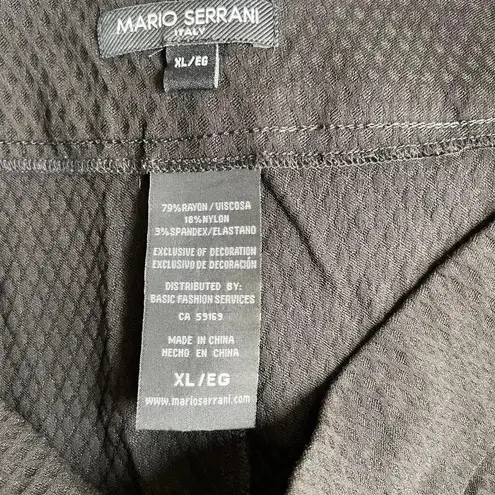 Mario Serrani Womens size XL Pull On Black Skirt No Slit