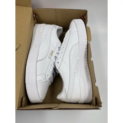 Puma  Court Sneaker, White, Women's Casual Low Top Leather Shoes Size 10