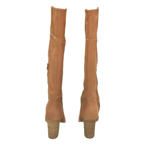 Crown Vintage Emira Odessa Leather Knee High Boots Woman’s Size Size 8 Tan