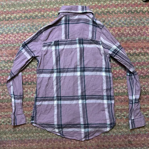 Full Tilt  PURPLE FLANNEL PLAID BUTTON UP