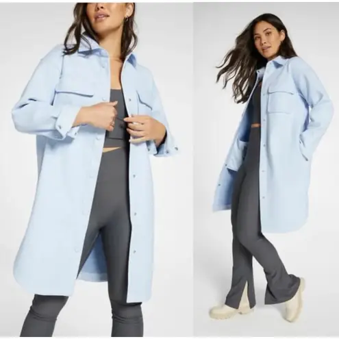 CALIA by Carrie Underwood Blue Button Up Shacket Jacket Size XL