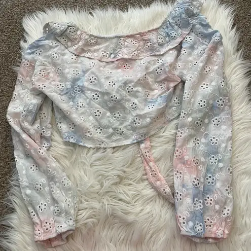 Surf Gypsy NWT Rainbow PALM SPRING TIE FRONT TOP