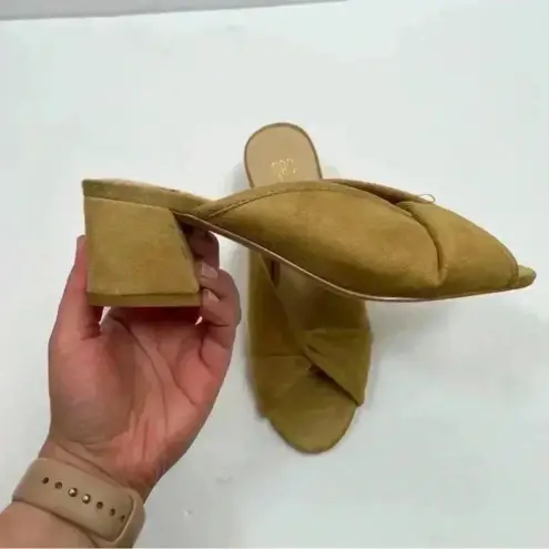 CAbi  Midas Marigold Suede Mule Sandals‎