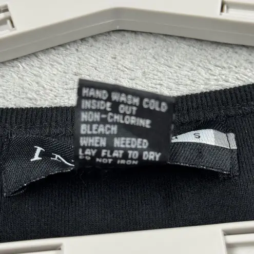 IN Focus Shirt USA Flag Sequin Star Black Short Sleeve Tee Patriotic Festival Size L