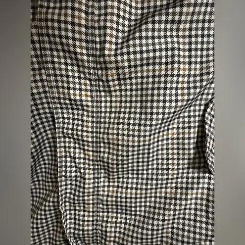 Catherine Malandrino Gingham Hooded Rain Jacket size LARGE