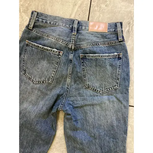 Pistola Jeans Womens 24 Blue Distressed Ripped Boyfriend Relaxed Fit Denim Pants