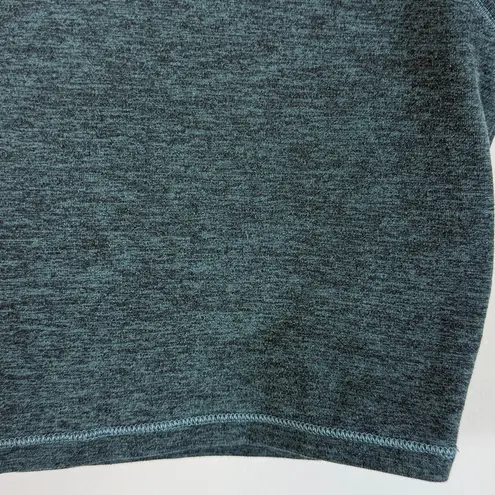 Girlfriend Collective High Neck Heather Forest Green Cropped Tank Size Small