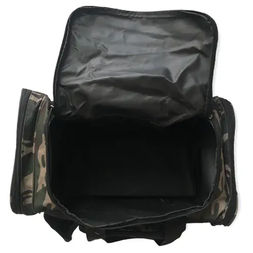 Dig Camouflaged Weekender Duffle Bag With Adjustable Detachable Shoulder Strap