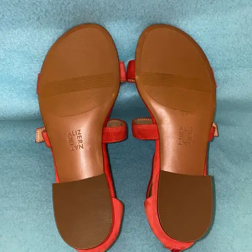 Naturalizer Mabel suede strappy sandals adjustable zip back rust NEW size 8.5W - Image 7