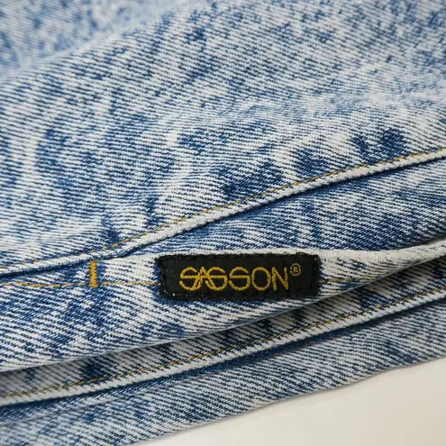 Vintage 80s Sasson Acid Wash Jeans Blue Size 30
