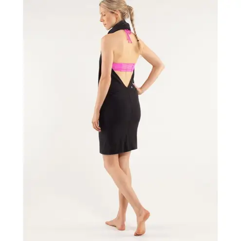 Lululemon  Covers It All Dress Size S W8309S Black Charcoal Top Shrug Scarf Knit