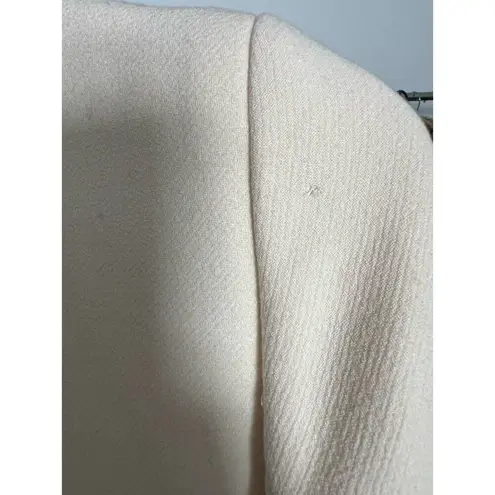 J.Crew  Ivory Cream Wool Coat Size 0