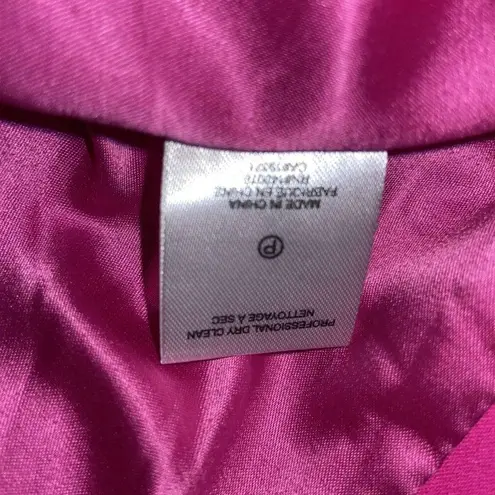 Generation Love  Women's Meg Crepe Blazer LARGE Magenta Career Happy Hour Classic