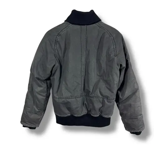 Diesel Y2K 2010 Layered Look Gray Bomber Style Jacket