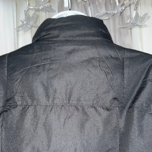 Daisy Black Quilted Puffer Jacket with High Collar