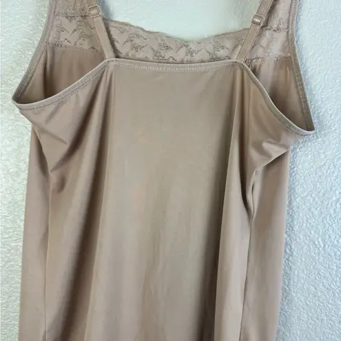 Vassarette  Beige Lace Camisole Size M