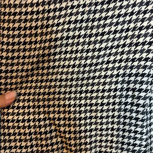 Ellen Tracy Vintage Houndstooth Silk Skirt