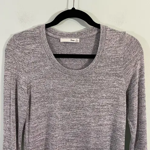 Wilfred Free Aritzia Women's Heather Grey Diapason Long Sleeve T-Shirt Size M