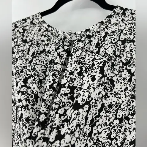 Everlane 🆕 NWT  The Gathered Neck Top Blouse Floral Flower Capped Sleeve Sz XXS