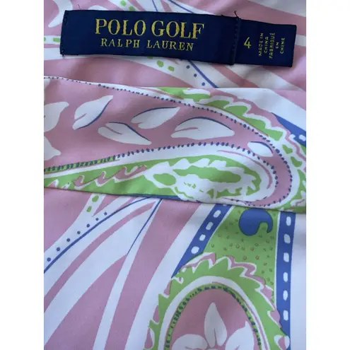 Ralph Lauren Polo Golf Skirt Skort Women Size 4 Pink Paisley Active Tennis Lined
