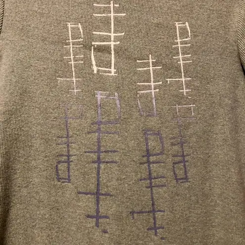 RARE 90’s KD Spring Blouse Popover Top Abstract Pullover Shirt S/M Stretch Green Size M