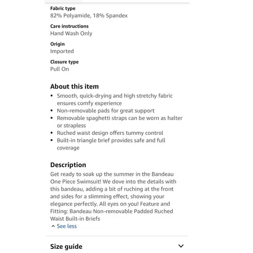 Dobreva Black Strapless Ruffled Skirted One Piece Swimsuit US 12 XL