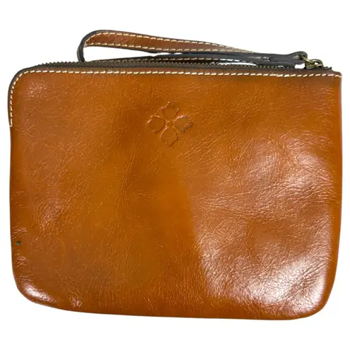 Patricia Nash Cassini Leather Wristlet Clutch Brown P34901