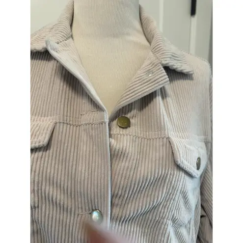 Corduroy Tan Shacket Size Large