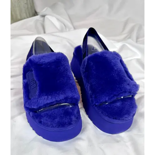 Ugg Disco Slide Platform Back Strap Boho Retro Violet Life 7 Blue