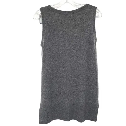 Akris Gray Cashmere Wool Knit Long Cardigan Sweater Tunic Top Set