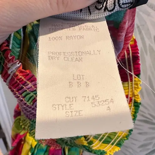 Karen Kane NWT Vtg Colorful Tropical Tahitian Orchard Floral Maxi Skirt Sz 4