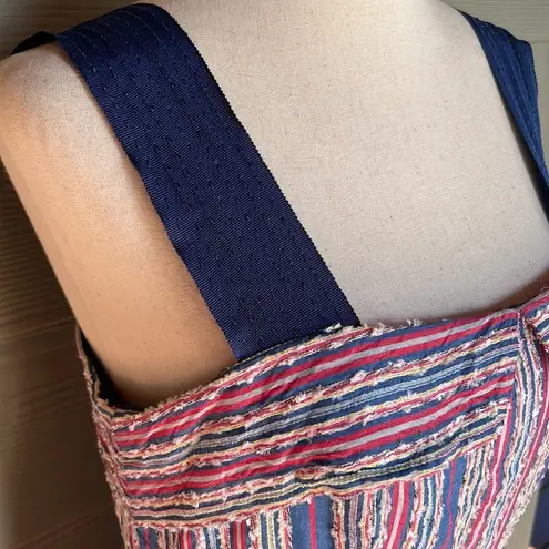 Phoebe Couture Silk, Viscose Blend Striped Dress