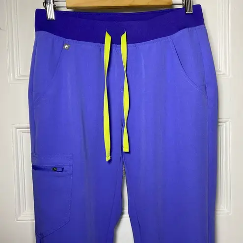 FIGS  | Zamora 6-Pocket Jogger Scrub Pants in Blueberry Purple Size Small TALL