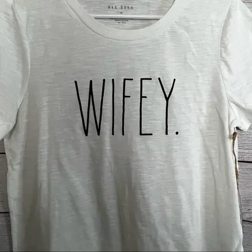 Rae Dunn  Womens Short Sleeve "Wifey" Graphic Tee